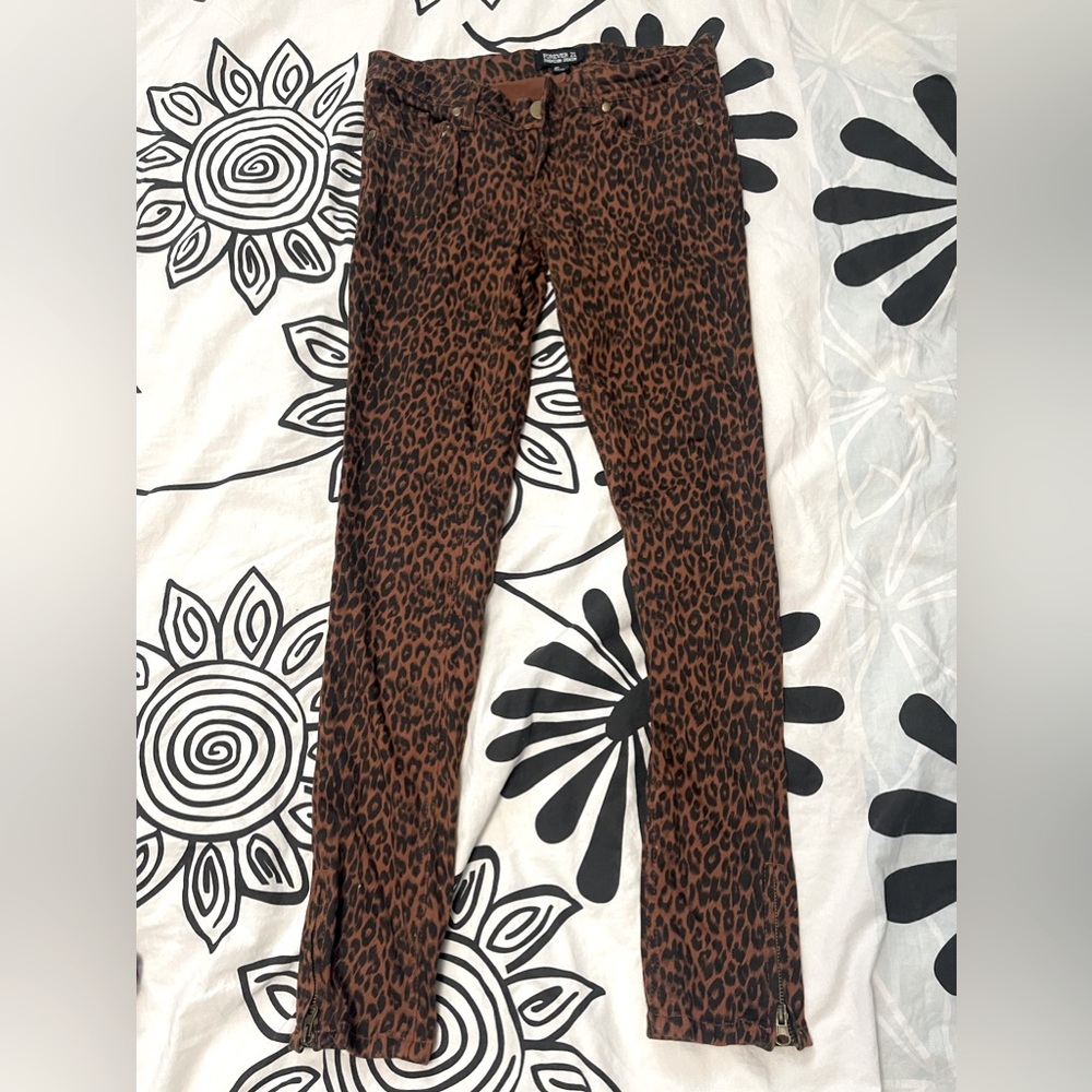 Forever 21 leopard pants